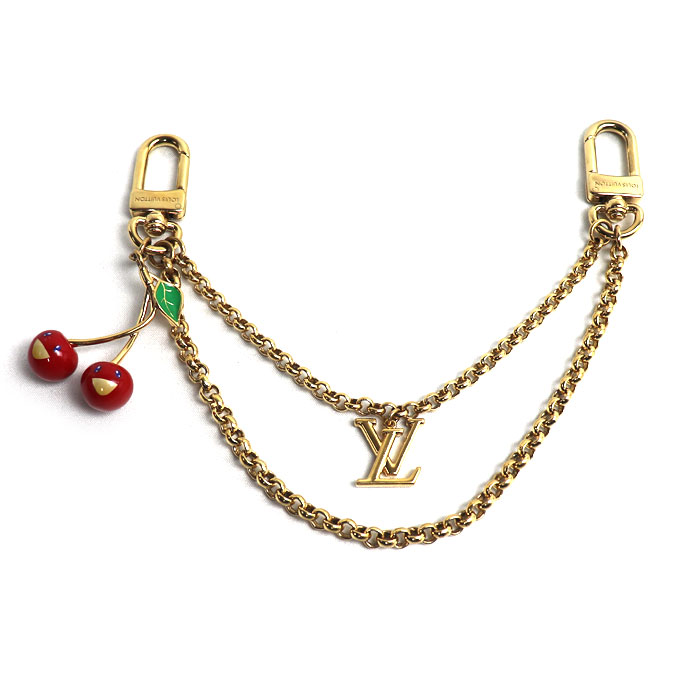LOUIS VUITTON ルイ・ヴィトン LVxTM バッグチェーン チェリー キーホルダー バッグチャーム M02598 レディース【中古】