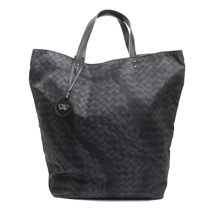 BOTTEGAVENETA ボッテガヴェネタ イントレッチオリュージョン トートバッグ ブラック 299871 ユニセックス【中古】