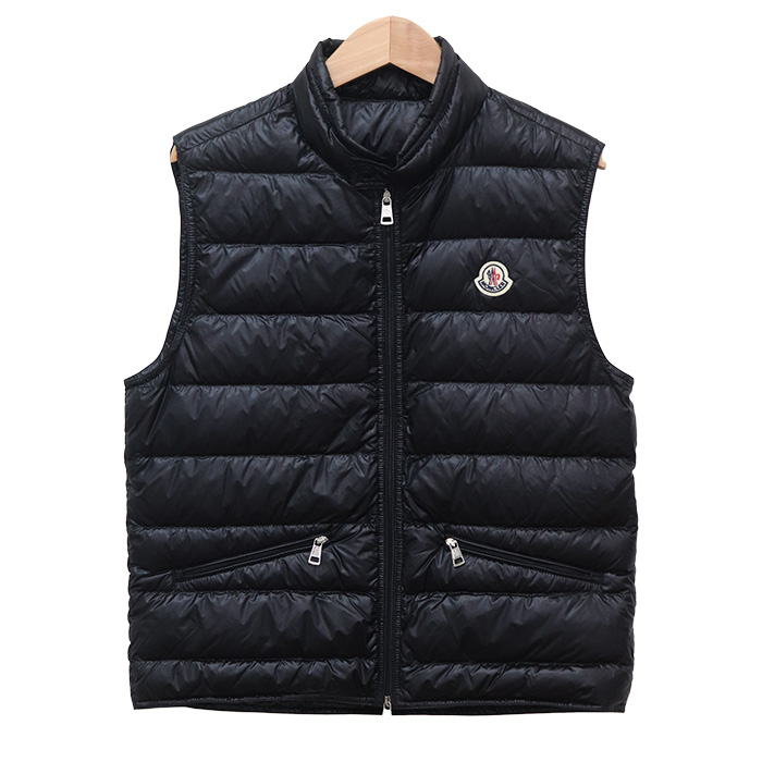 MONCLER モンクレール GUI GILET ダウンベスト ブラック F10911A10700 53029 1 メンズ【中古】