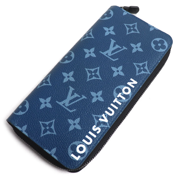 LOUIS VUITTON ルイ・ヴィトン ジッピーウォレット ヴェルティカル 長財布 ラウンドファスナー ルイヴィトン コレクション ブルー M82799 メンズ【中古】