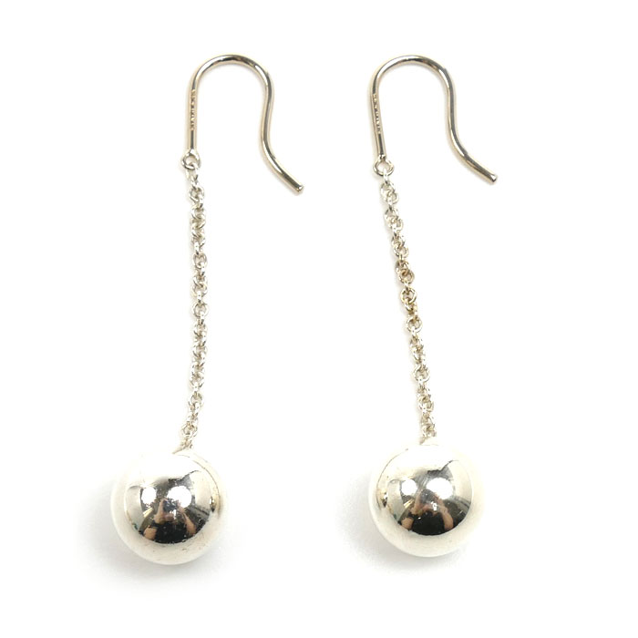 TIFFANY&Co. ティファニー シルバー925 ハードウェア ボール フック ピアス 5.0g レディース【中古】