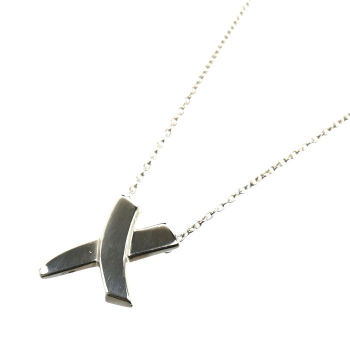 TIFFANY&Co. ティファニー シルバー925 パロマピカソ キス ネックレス 2.5g 48cm レディース【中古】