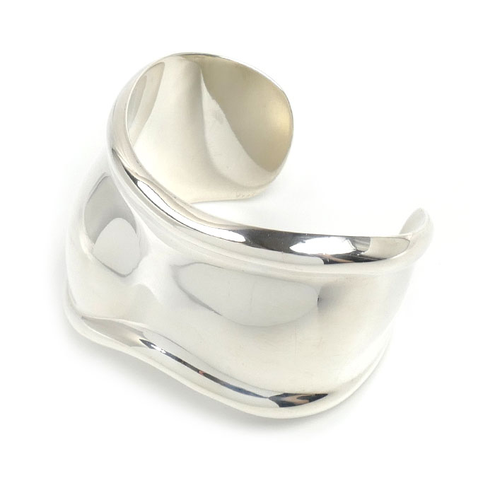 TIFFANY&Co. ティファニー シルバー925 スモール ボーン カフ バングル 60020031 53.9g レディース【中古】