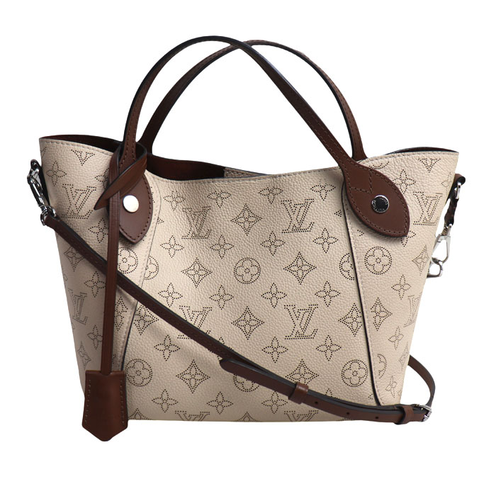 LOUIS VUITTON ルイ・ヴィトン ヒナPM 2Wayショルダーバッグ マヒナ ベージュ ブラウン M55551 レディース【中古】