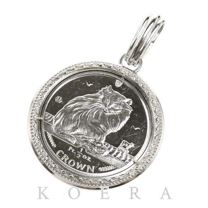 Pt1000プラチナ Pt900プラチナ マン島 1/2 OZ  ペンダントトップ 31.2g 1995 ユニセックス【中古】