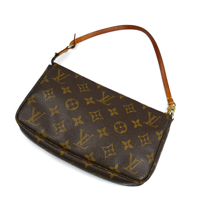 LOUIS VUITTON ルイ・ヴィトン ポシェットアクセソワール モノグラム ブラウン M51980 レディース【中古】
