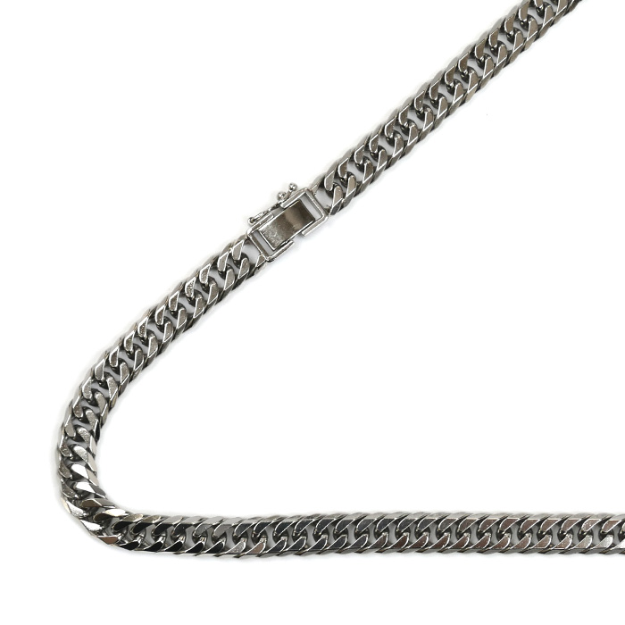 Pt850プラチナ ネックレス 喜平6面Wカット 99.0g 62cm メンズ【中古】