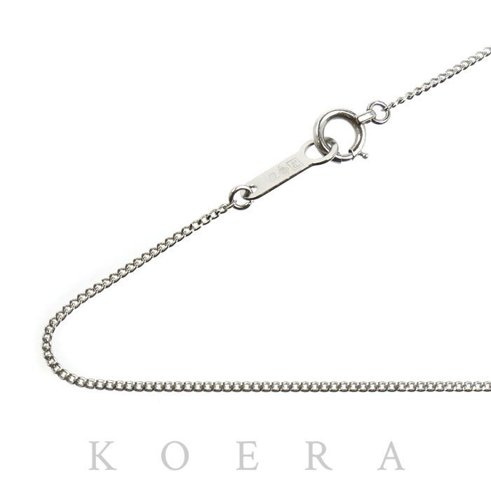 Pt850プラチナ ネックレス 喜平2面カット 1.9g 41cm レディース【中古】