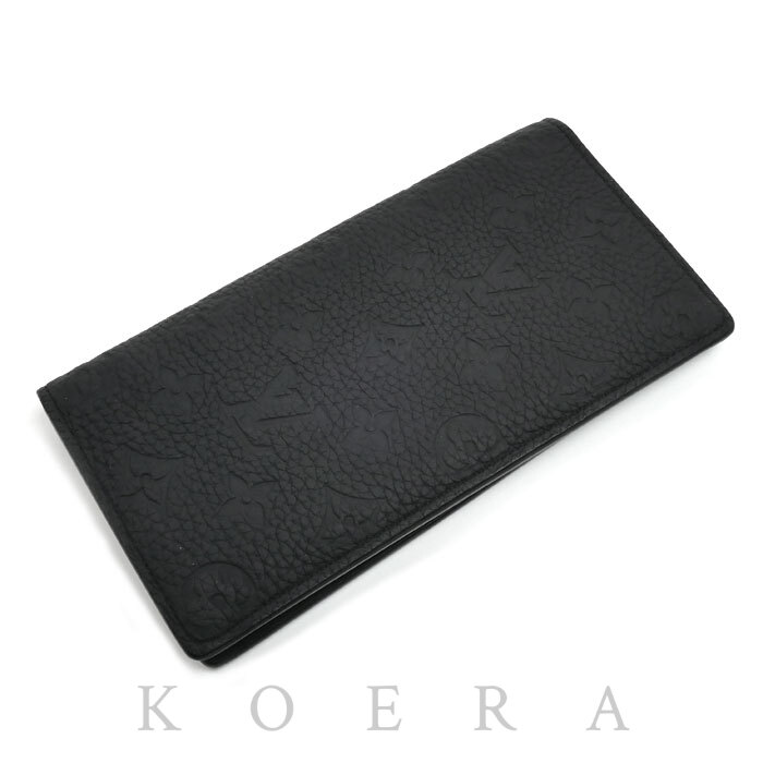 LOUIS VUITTON ルイ・ヴィトン ポルトフォイユ ブラザ 長財布 トリヨンレザー ノワール M69038 メンズ【中古】
