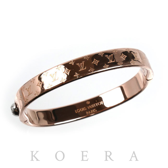 LOUIS VUITTON ルイ・ヴィトン メタル カフ ナノグラム バングル M00254 M レディース【中古】