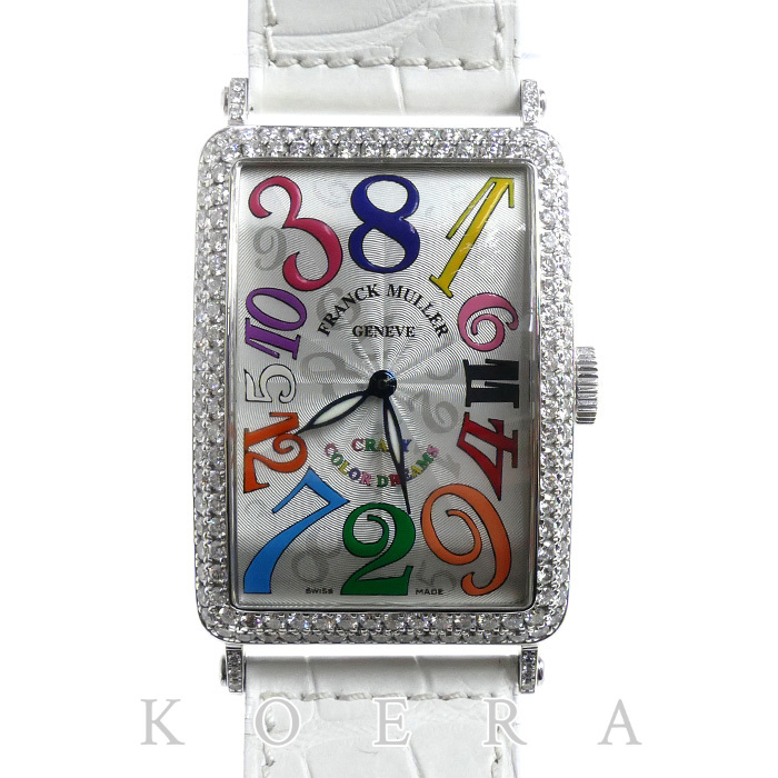FRANCK MULLER フランクミュラー クレイジーアワーズ  カラードリーム ダイヤ 腕時計 自動巻き 1200CH D ロングアイランド メンズ【中古】