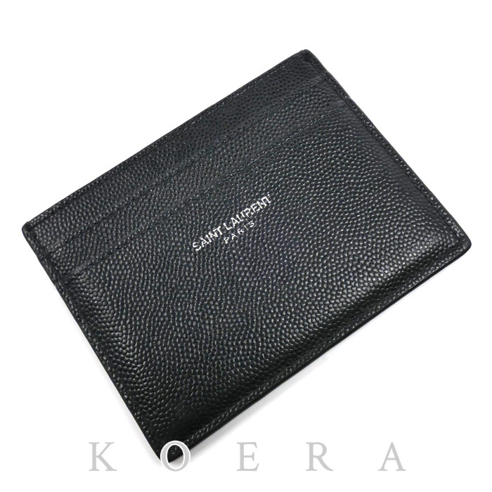 SAINT LAURENT サンローラン クラシック サンローラン カードケース ブラック 375946BTY0N1000 ユニセックス【中古】
