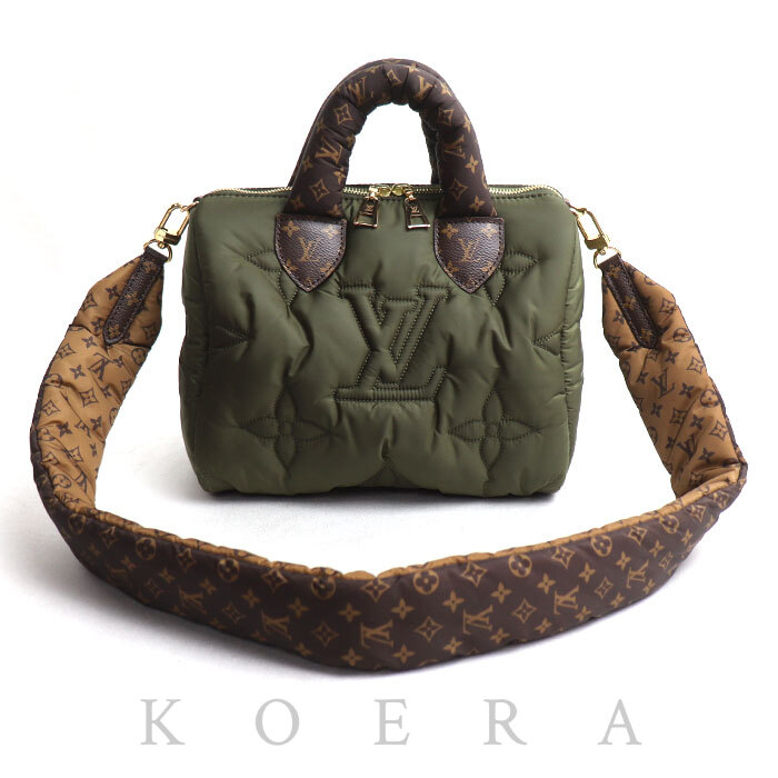 LOUIS VUITTON ルイ・ヴィトン LVピロー スピーディ バンドリエール25 ハンドバッグ カーキ M59009 レディース【中古】【美品】