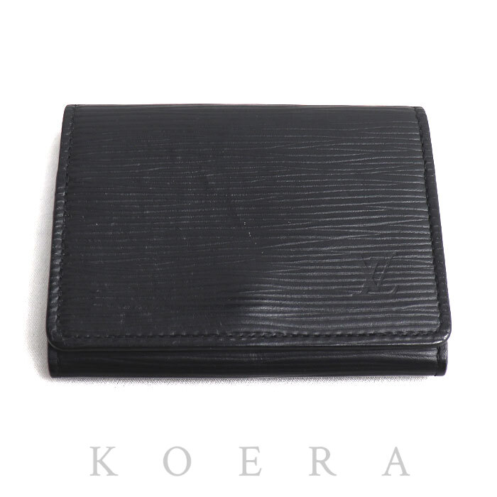 LOUIS VUITTON ルイ・ヴィトン アンヴェロップ カルト ドゥ ヴィジェット カードケース ブラック M56582 ユニセックス【中古】