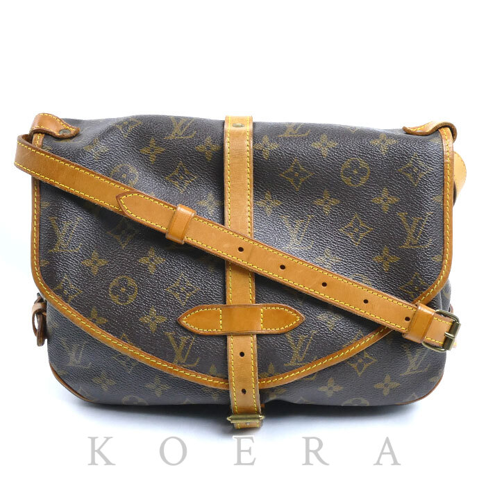 LOUIS VUITTON ルイ・ヴィトン ソミュール ショルダーバッグ モノグラム M42256 USA レディース【中古】