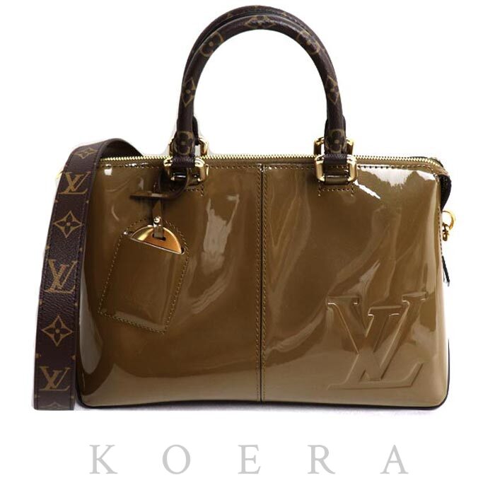 LOUIS VUITTON ルイ・ヴィトン トート ミロワール ショルダーバッグ ヴェルニ ヴェールブロンズ M54394 レディース【中古】