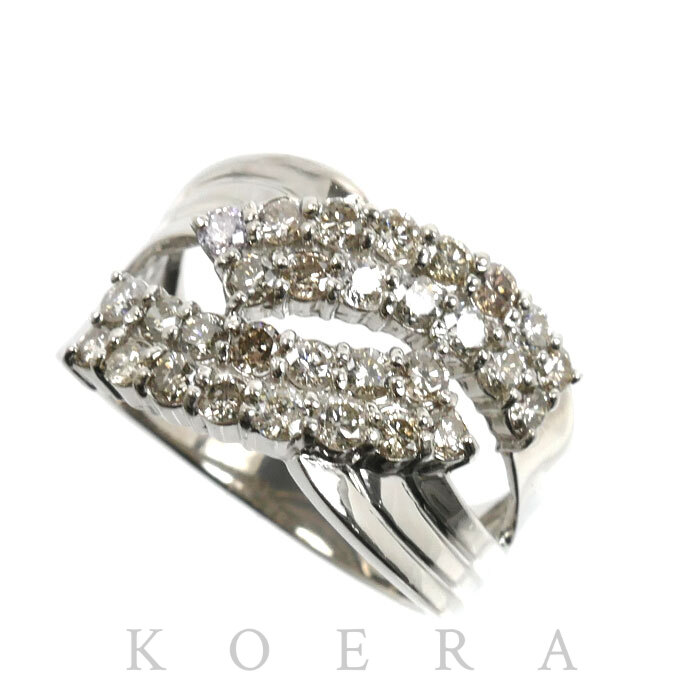 Pt900プラチナ リング・指輪 ダイヤモンド1.00ct 11号 6.8g レディース【中古】