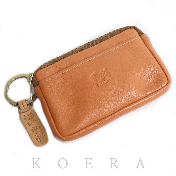 IL BISONTE イルビゾンテ コインケース キャメル SCP017 ユニセックス【中古】【美品】