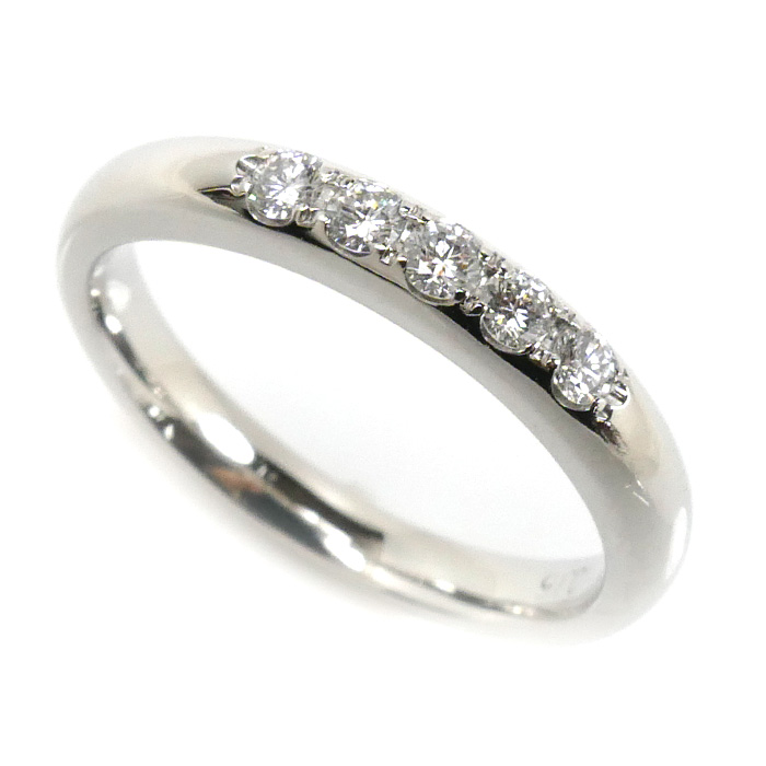 MIKIMOTO ミキモト Pt950プラチナ リング・指輪 ダイヤモンド0.15ct 8号 4.2g レディース【中古】【美品】