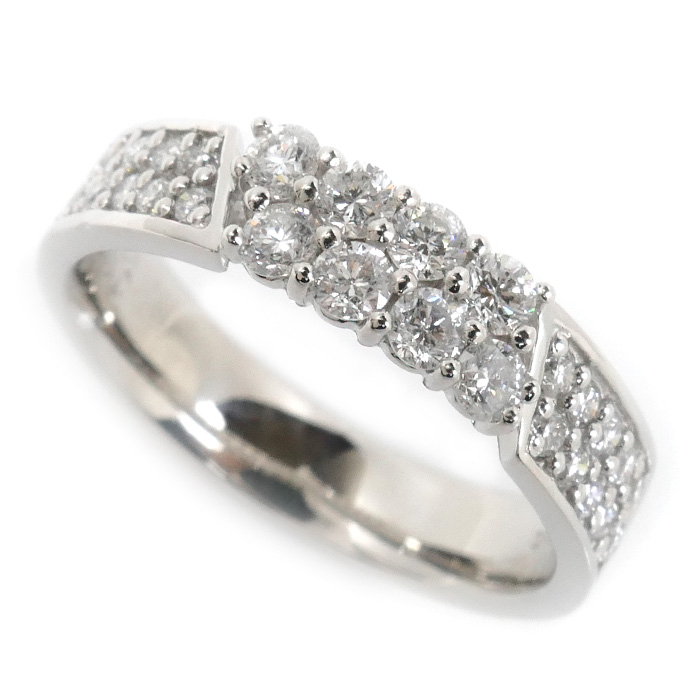 K18WG ホワイトゴールド リング・指輪 ダイヤモンド0.70ct 11号 5.8g レディース【中古】【美品】