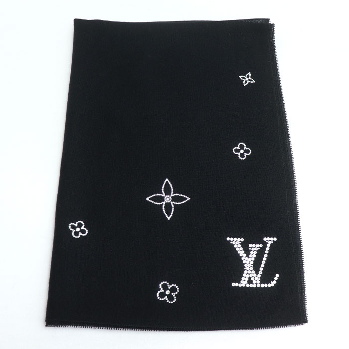 LOUIS VUITTON ルイ・ヴィトン エトール モンテカルロ ストール ブラック M74268 レディース【中古】
