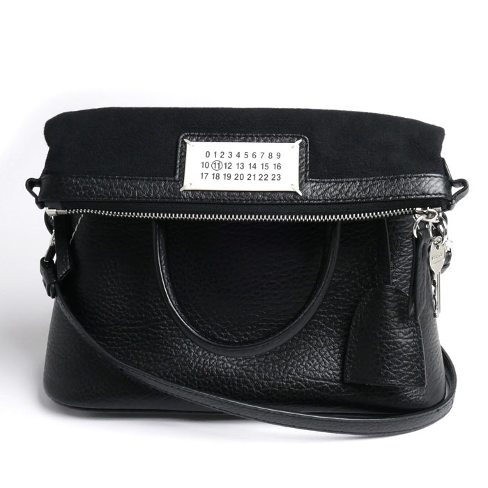 MAISON MARGIELA メゾンマルジェラ 5AC ミニバッグ 2Wayショルダーバッグ ブラック S56WG0082 P4455 T8013 レディース【中古】【美品】