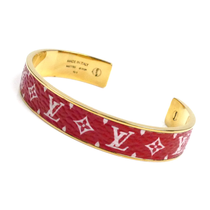 LOUIS VUITTON ルイ・ヴィトン メタル モノグラム ジョンク ワイルド バングル M67785 レディース【中古】