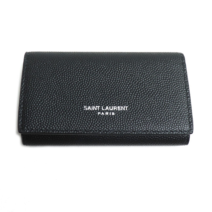 SAINT LAURENT サンローラン 4連 キーケース ブラック 685557 BTYON 1000 メンズ【中古】【美品】