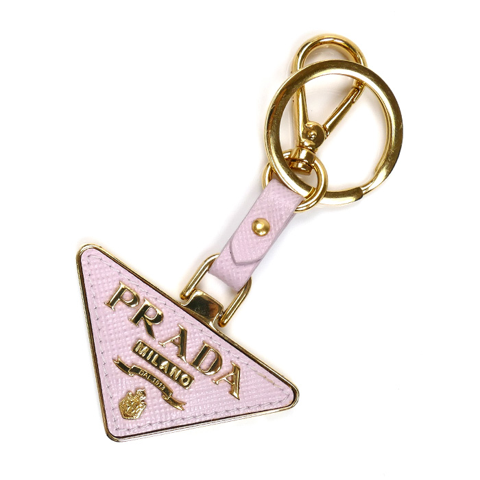 PRADA プラダ キーホルダー ライトパープル系 1PP128  レディース【中古】【美品】