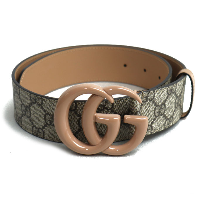 GUCCI グッチ GGマーモント スプリームキャンバス ベルト ベージュ 400593 60/70cm ユニセックス【未使用】【買取品】
