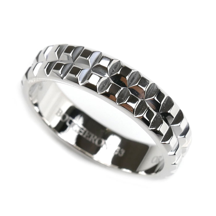 Boucheron ブシュロン K18WG ホワイトゴールド ポワント ド ディアマン リング・指輪 22.5号 63 9.0g メンズ【中古】【美品】