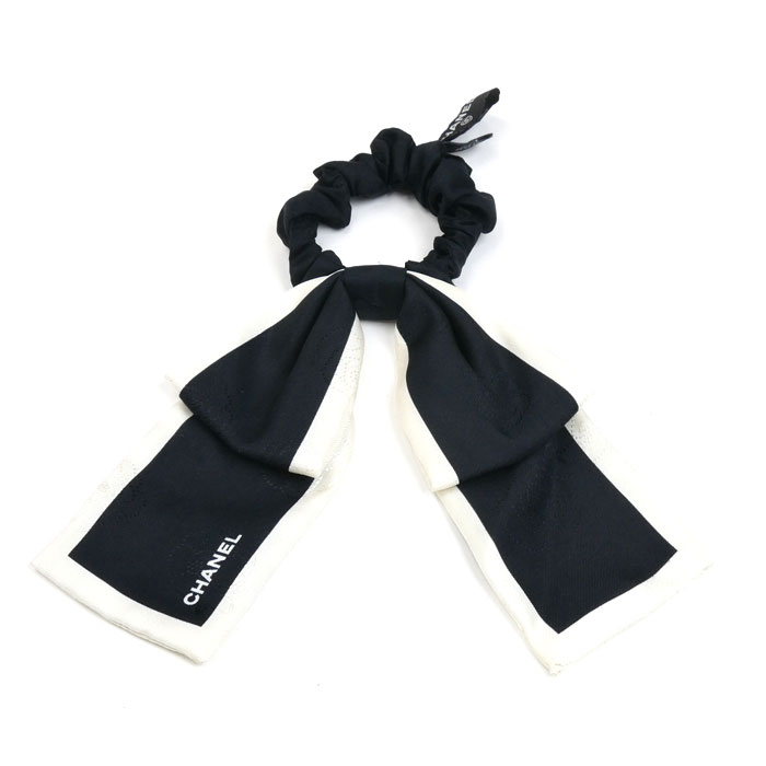 CHANEL シャネル シルク リボンシュシュ ヘアアクセサリー AA7530 レディース【中古】【美品】