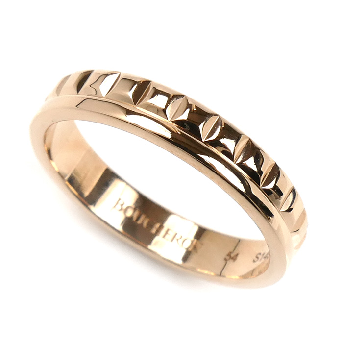 Boucheron ブシュロン K18PG ピンクゴールド キャトル ラディアント ハーフ リング・指輪 JAL00249 14号 54 4.1g レディース【中古】【美品】