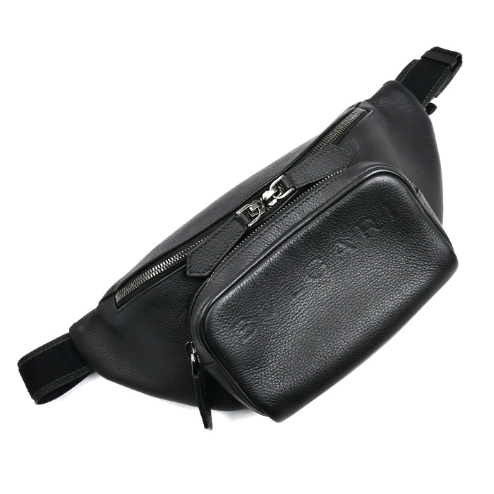 BVLGARI ブルガリ ブルガリ マン ボディバッグ ブラック 291935 メンズ【中古】