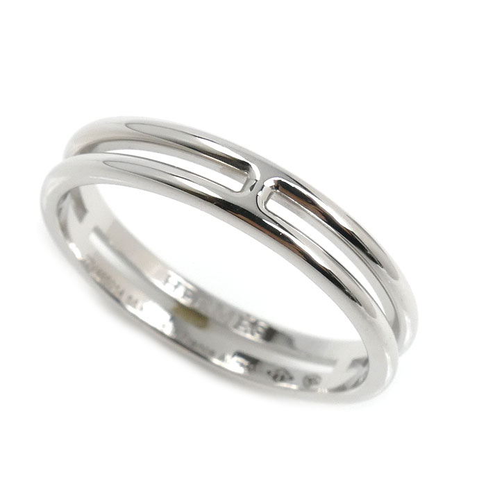 HERMES エルメス K18WG ホワイトゴールド アリアンヌ リング・指輪 H119834B 00055 15号 3.3g レディース【中古】【美品】