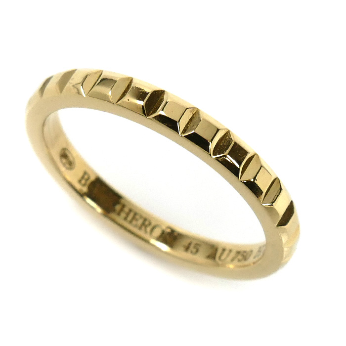 Boucheron ブシュロン K18YG イエローゴールド クルドパリ スモール リング・指輪 JAL01165 5号 45 2.0g レディース【中古】