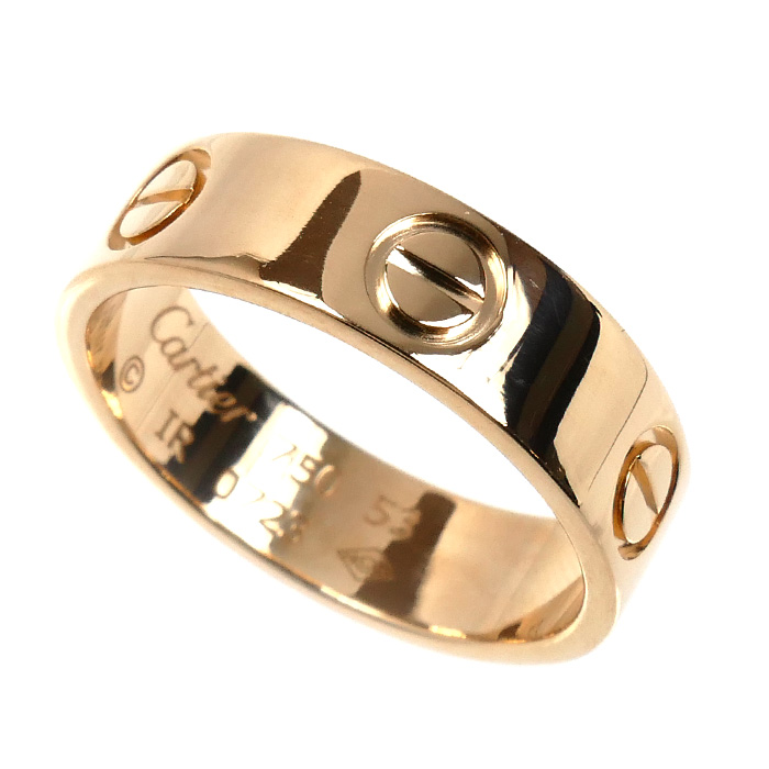 CARTIER カルティエ K18PG ピンクゴールド ラブリング リング・指輪 13号 53 5.3g レディース【中古】【美品】