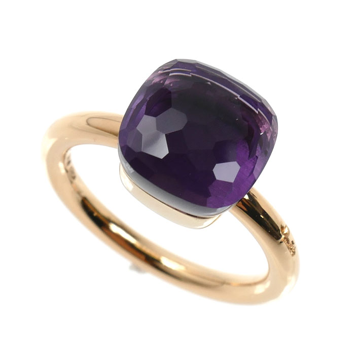 Pomellato ポメラート K18PG ピンクゴールド ヌード リング クラシック アメジスト リング・指輪 アメジスト 16号 56 7.9g レディース【中古】【美品】