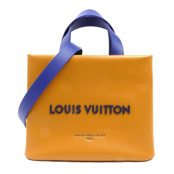LOUIS VUITTON ルイ・ヴィトン ショッパー トート MINI  2Wayショルダーバッグ オレンジ M15237 レディース【中古】