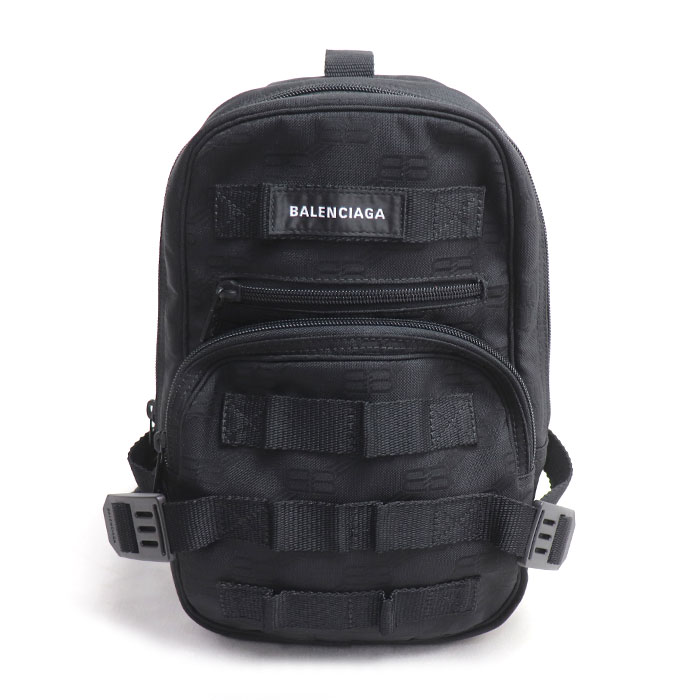 BALENCIAGA バレンシアガ アーミー ベルトバッグ ボディバッグ ブラック 728338 メンズ【中古】【美品】