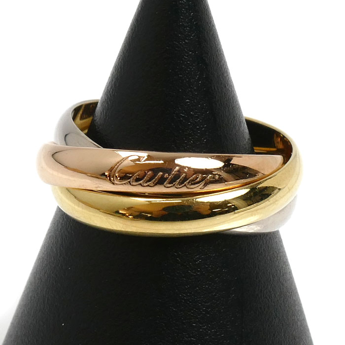 CARTIER カルティエ K18YG/PG/WG トリニティ リング・指輪 B4234200 14号 54 7.5g レディース【中古】【美品】