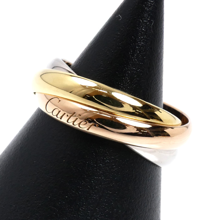 CARTIER カルティエ K18YG/PG/WG トリニティ  リング・指輪 13号 53 7.2g レディース【中古】