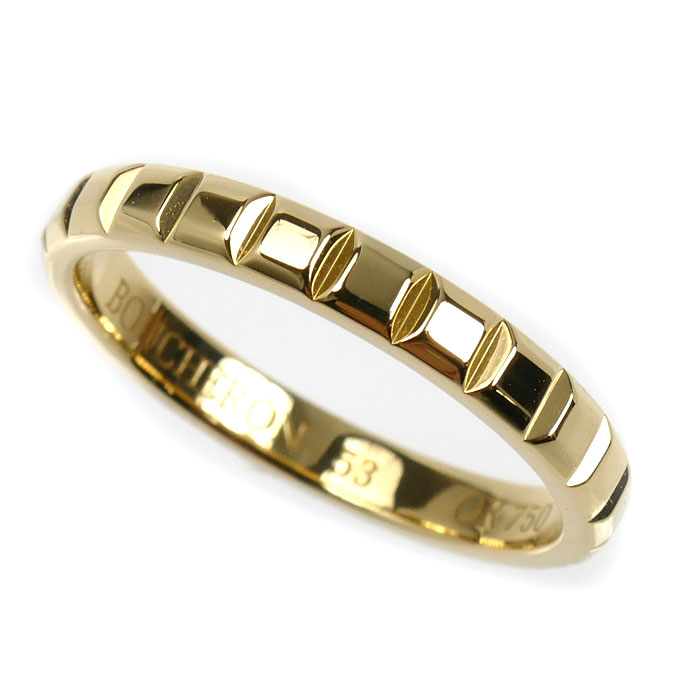Boucheron ブシュロン K18YG イエローゴールド クルドパリ ミディアム リング・指輪 JAL00008 13号 53 3.2g レディース【中古】