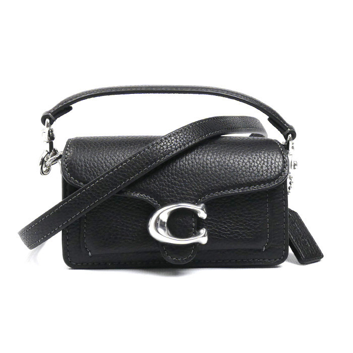 COACH コーチ タビー12 ショルダーバッグ ブラック CN731 LHBLK マイクロ レディース【中古】【美品】