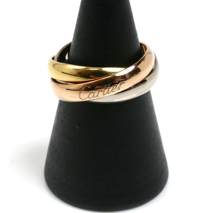 CARTIER カルティエ K18YG/PG/WG トリニティ  リング・指輪 B4052750 10号 50 7.3g レディース【中古】【美品】