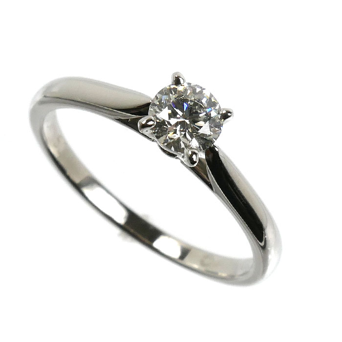 CARTIER カルティエ Pt950プラチナ ソリテール1895 ウェディング  リング・指輪 N4807950 ダイヤモンド0.31ct 10号 50 2.6g レディース【中古】【美品】