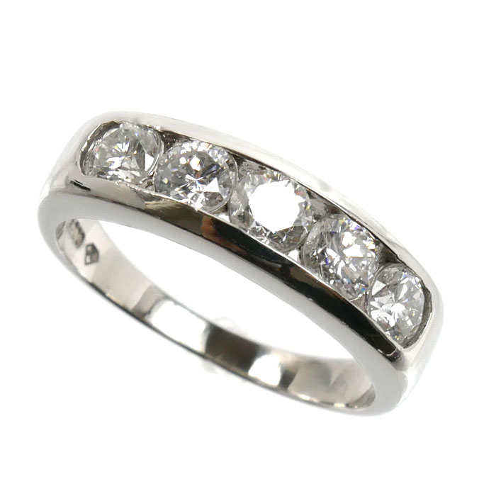 Pt900プラチナ リング・指輪 ダイヤモンド1.00ct 12号 4.8g レディース【中古】【美品】