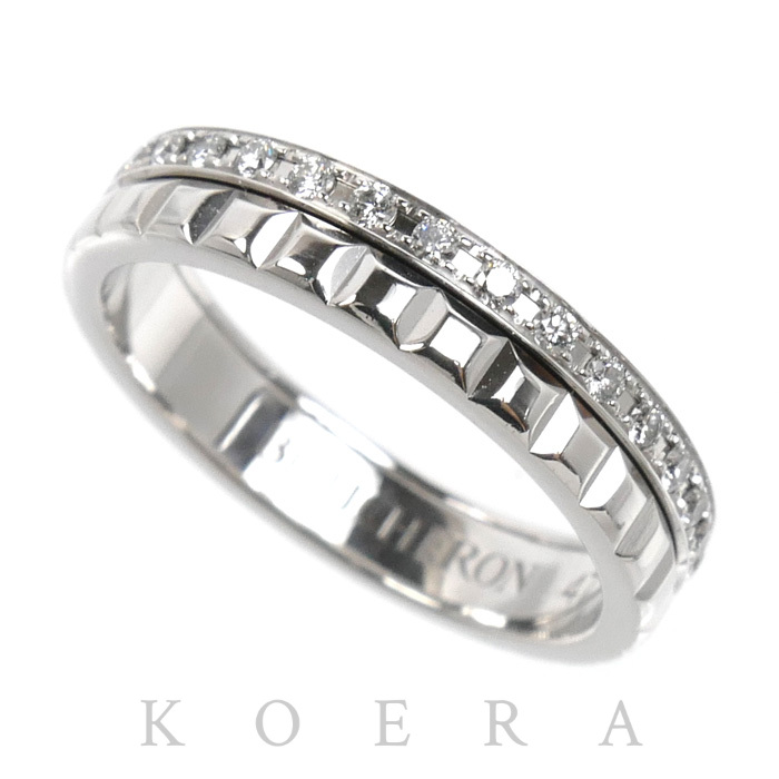 Boucheron ブシュロン K18WG ホワイトゴールド キャトル ラディアント クルドパリ  リング・指輪 JAL00281 ダイヤモンド 7号 47 3.5g レディース【中古】【美品】