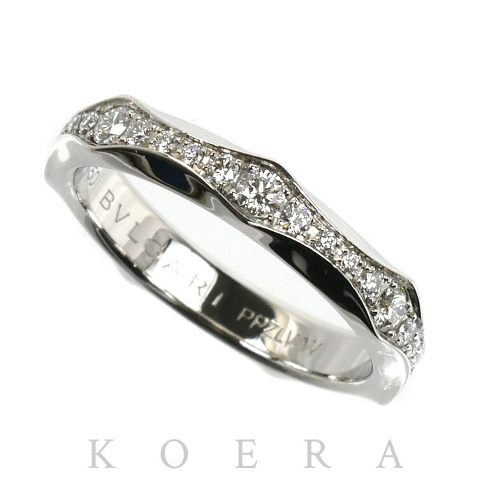 BVLGARI ブルガリ Pt950プラチナ インフィニート リング・指輪 352033 ダイヤモンド 10号 50 4.3g レディース【中古】【美品】