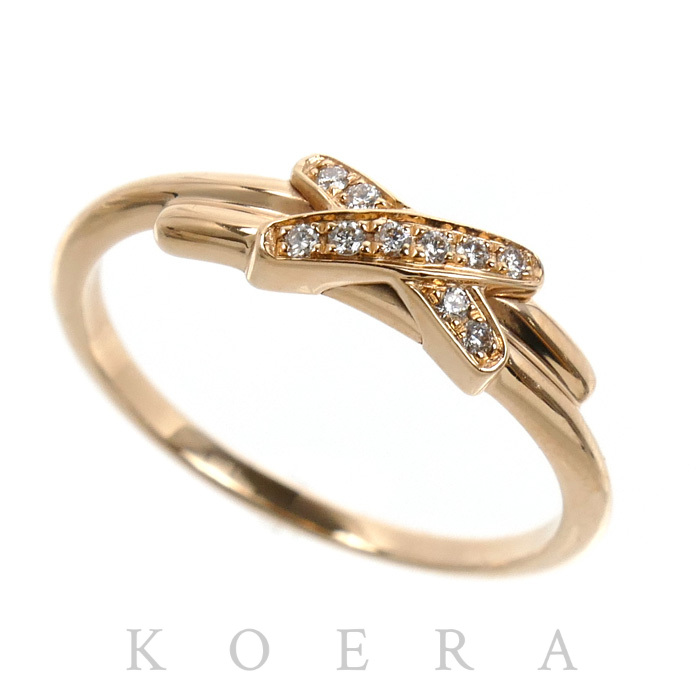 Chaumet ショーメ K18PG ピンクゴールド ジュ ドゥ リアン  リング・指輪 082218 ダイヤモンド 9号 49 1.9g レディース【中古】【美品】